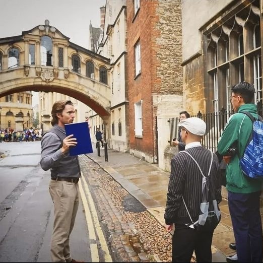 A Berndt Education teacher with students on a university visit